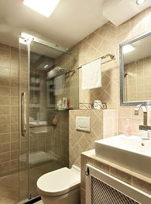 家庭小衛(wèi)生間淋浴室隔斷裝修效果圖